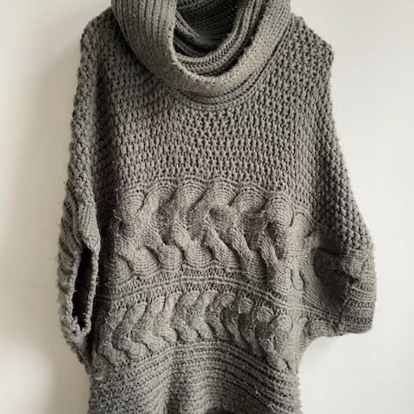 Oversized Grey Chunky Knit - Picture 5 of 6